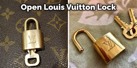 how to open louis vuitton bag lock